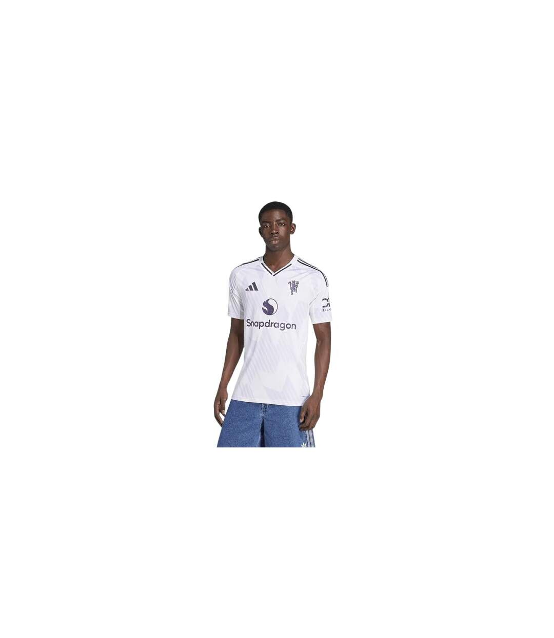 Maillot Extérieur Motif/style Manchester United Fc 25/26 Adulte Blanc Adidas-1
