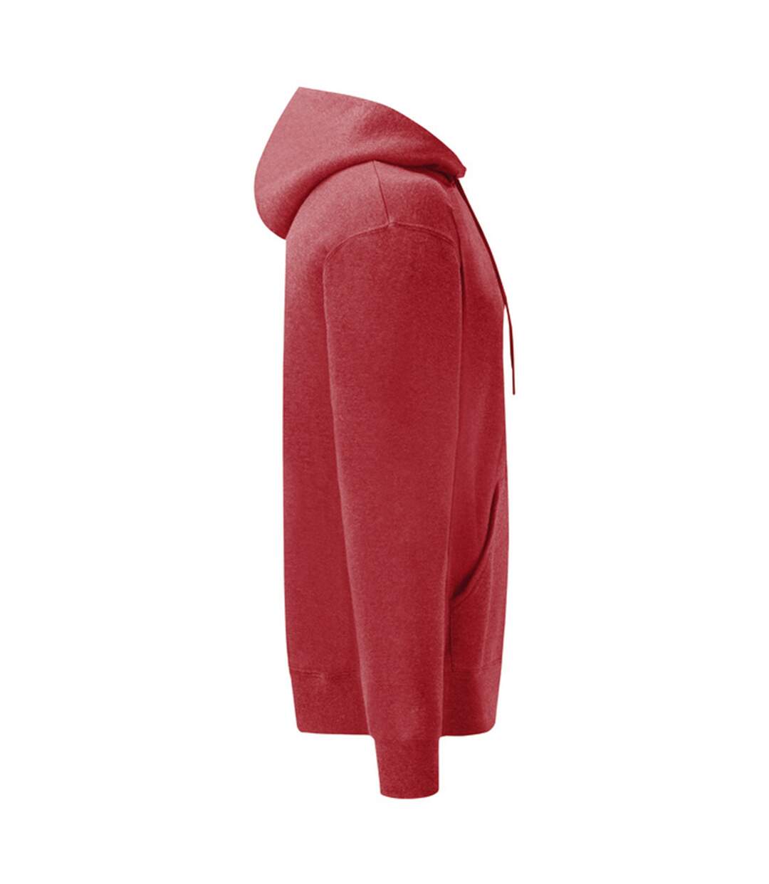 Sweat À Capuche Classic Adulte Rouge Chiné Fruit Of The Loom-3