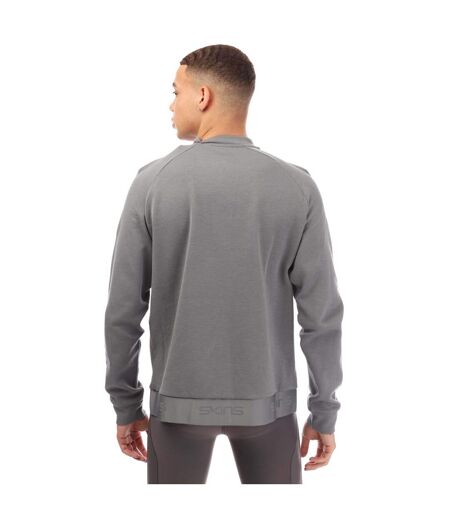 Mens Series-3 Warm Up Top Charcoal Skins