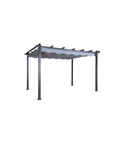 Pergola Avec Toit Lazio 395cm Gris