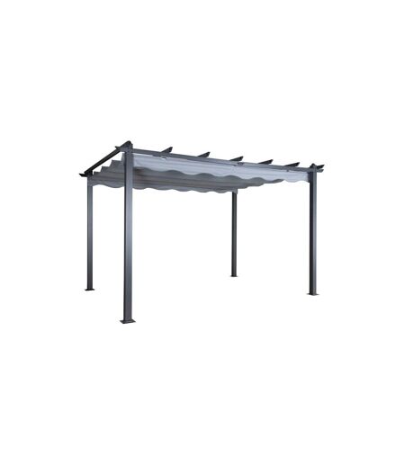 Pergola Avec Toit Lazio 395cm Gris