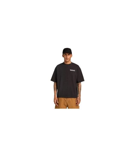 Mens Mountain Scene T-shirt Black Timberland