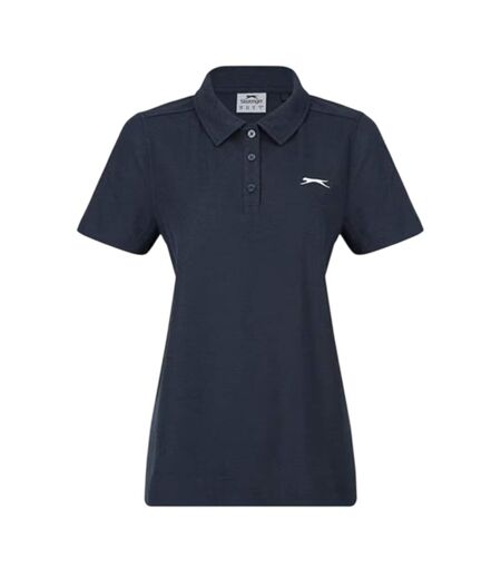 Polo Motif/style Logo Femme Bleu Marine Slazenger