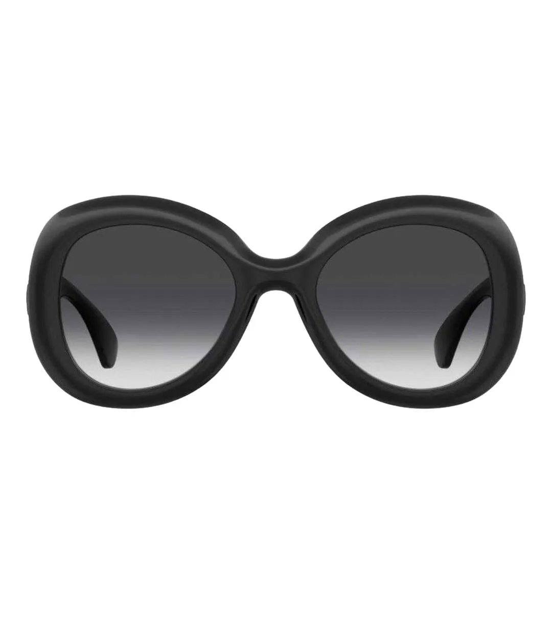Womens/ladies Round Frame Sunglasses One Size Black Moschino-1