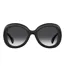 Womens/ladies Round Frame Sunglasses One Size Black Moschino-1