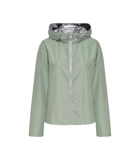 Parka vert/argent femme only fry - l