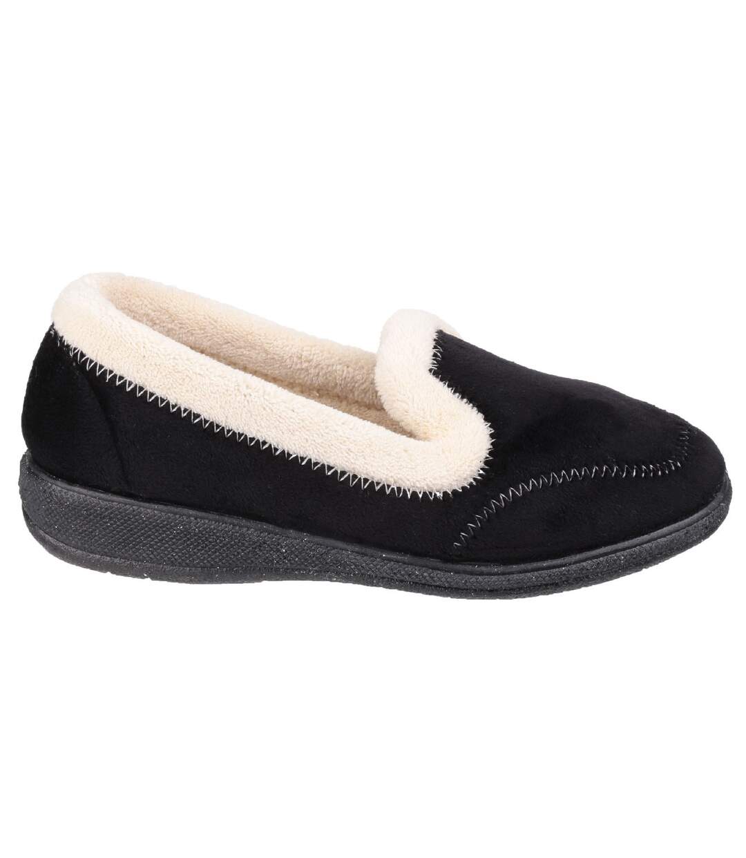 Maier chaussons classiques femme noir Fleet & Foster-3