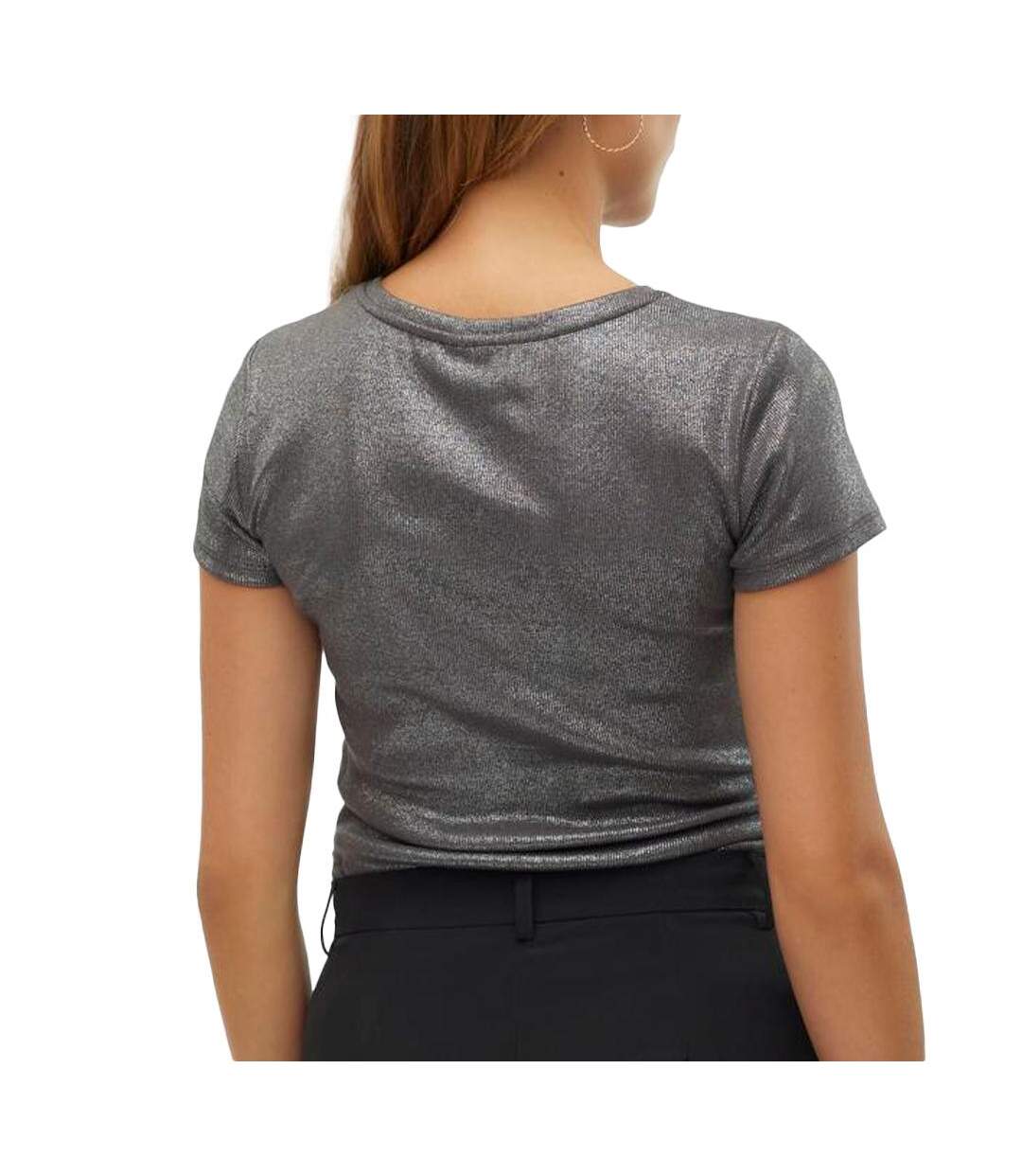 T-shirt Gris Femme Vero Moda Sine - XS