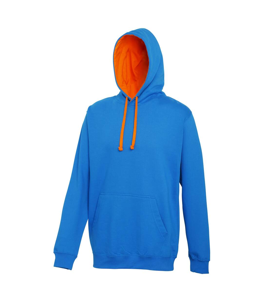 Sweatshirt varsity homme bleu saphir/ orange Awdis-1