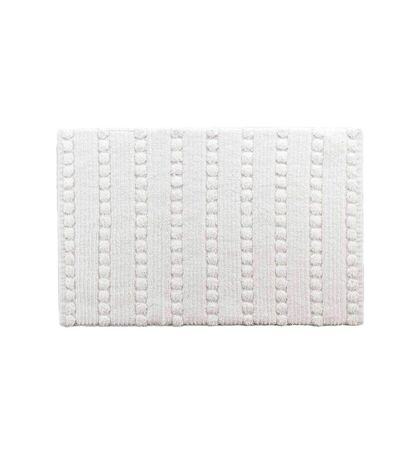 Tapis de bain Calabasa en coton tufté - 50 x 80 cm - Blanc