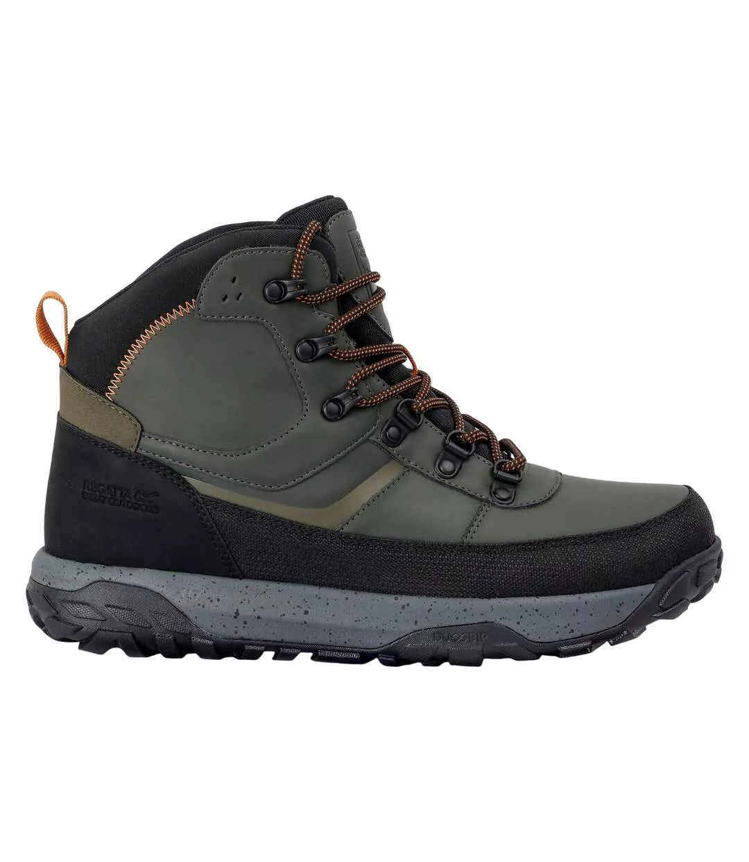 Chaussures De Marche Renford Homme Vert Kaki Citrouille Épicée Regatta-4