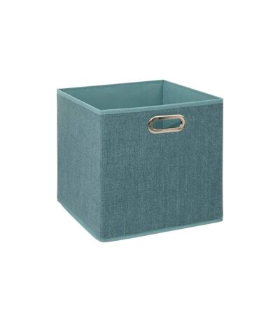 Boîte de Rangement Pliable Premium 31x31cm Pétrole Chiné