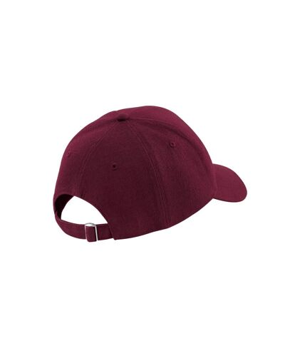 Beechfield Unisex Adult Pro-Style Heavy Brushed Cotton Baseball Cap (Burgundy)