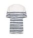 T-shirt Manches Courtes Motif/style À Rayures Breton Femme Blanc À Rayures Lyle & Scott-3