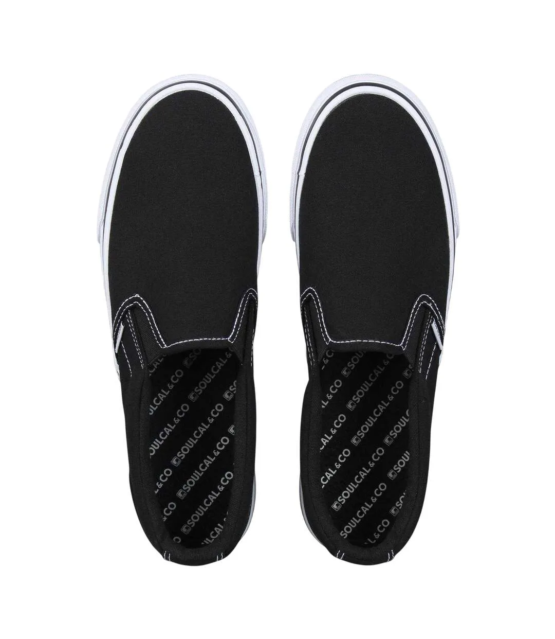 Baskets Homme Noir Blanc SoulCal-3