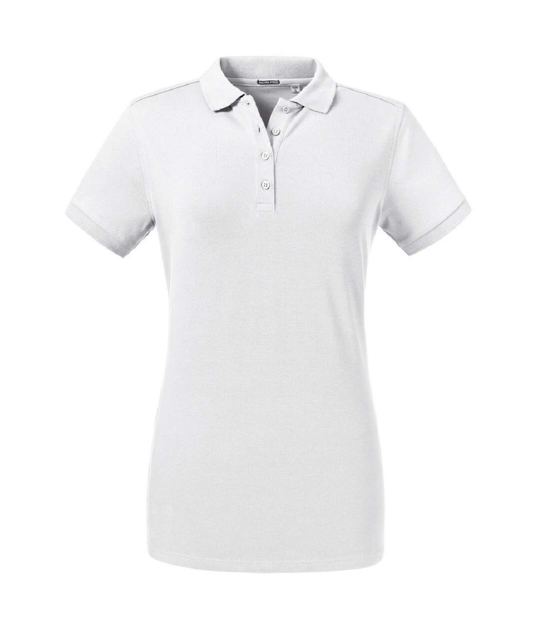 Russell Womens/Ladies Tailored Stretch Polo (White)