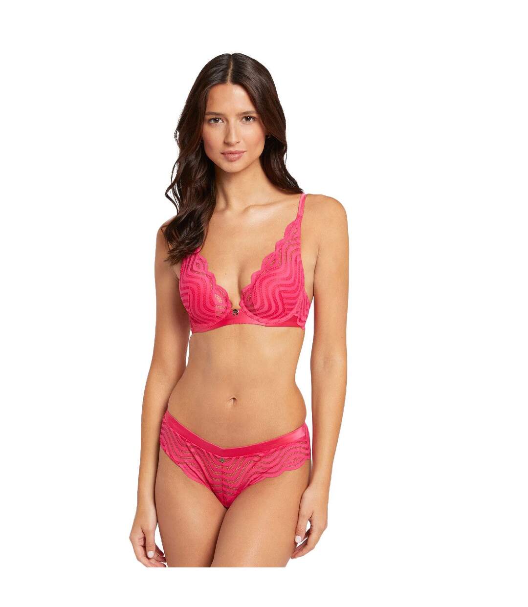 Soutien-gorge ampliforme coques moulées rose Romane