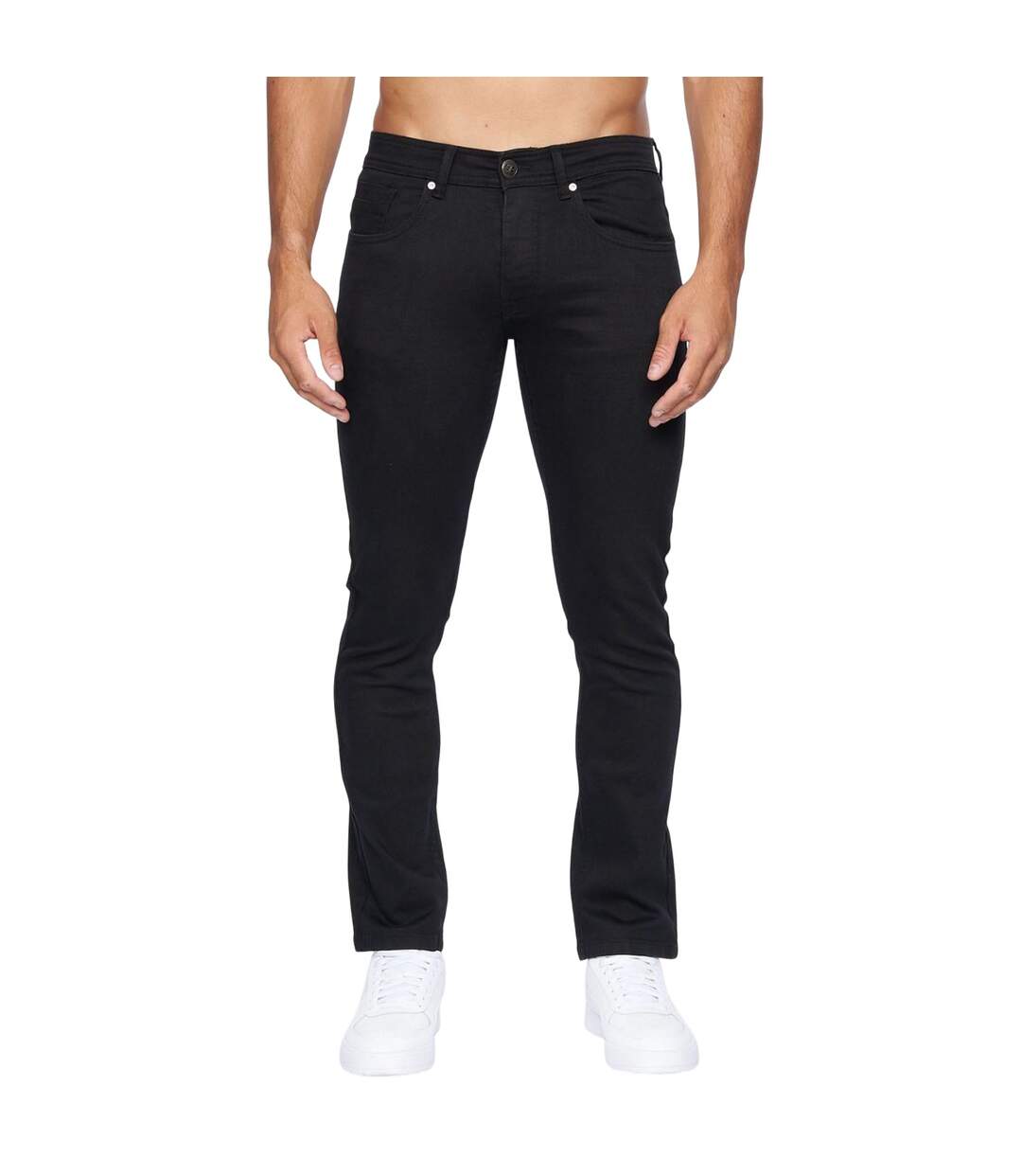 Jean Buraca Homme Noir Crosshatch-2