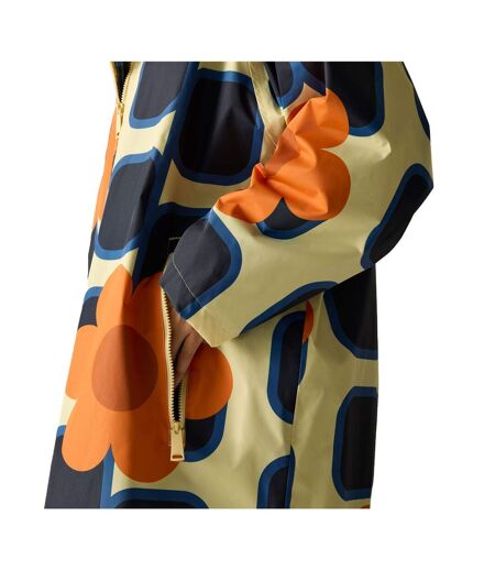 Peignoir À Langer Imperméable Motif/style Fleur Géante Et Carré Orla Kiely Adulte Orange Regatta