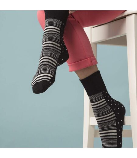 6 Paires Chaussettes Femme Bambou sans Élastique