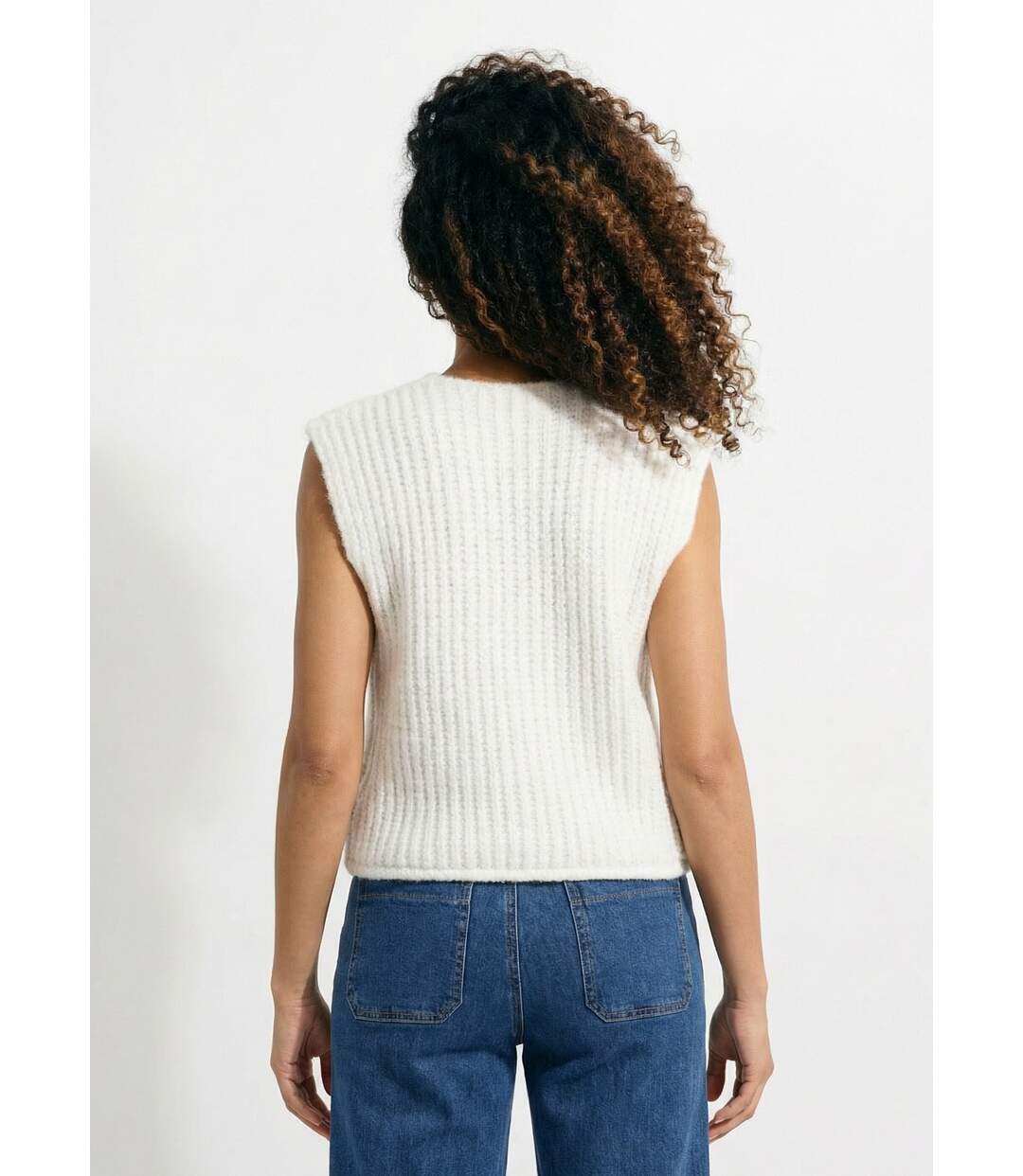 Gilet sans manches avec boutons bijoux-2