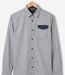WINCHESTER TALISMAN1 — Chemise à carreaux manches longues bleu chambray : aisance naturelle en pur coton-2