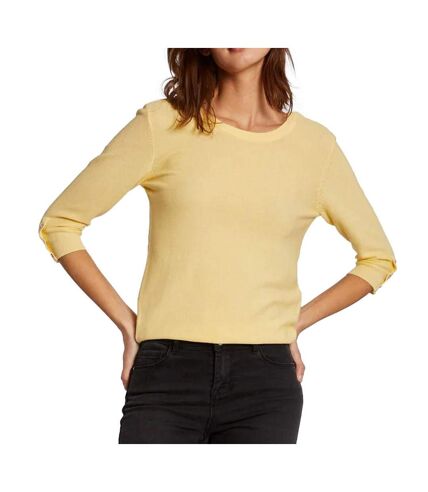 Pull Jaune manches 3/4 Femme Morgan Log - XS