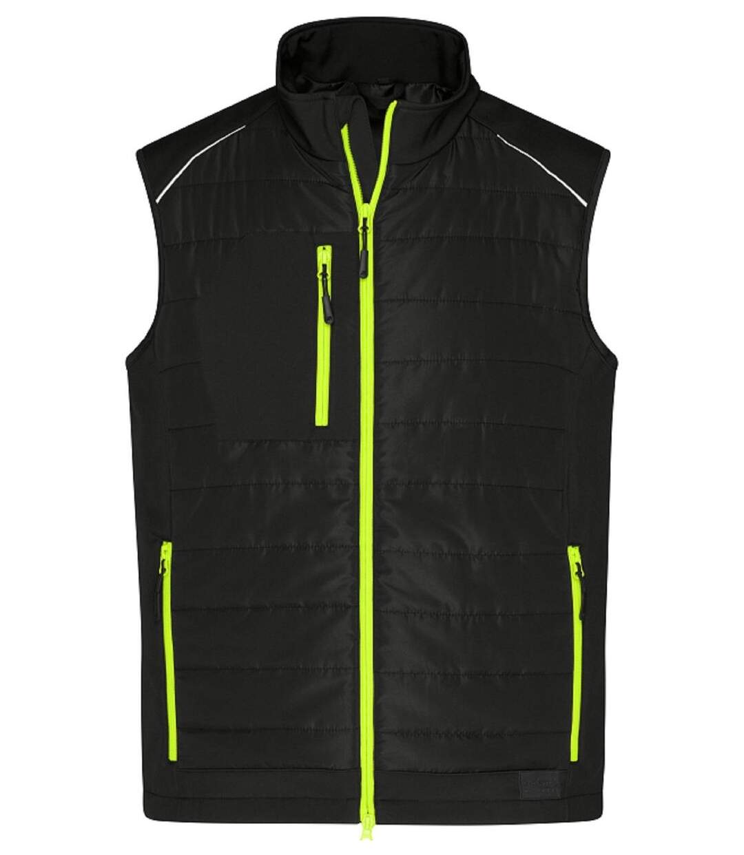 Bodywarmer technique - Homme - JN1822 - noir et jaune néon