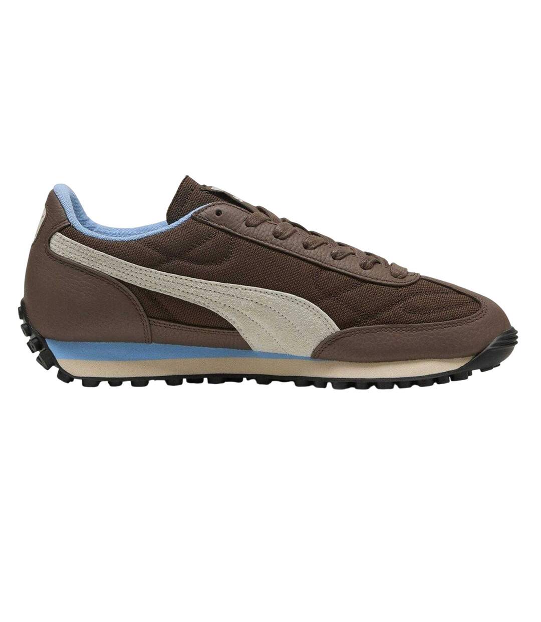 Womens/ladies Easy Rider Suede Trainers Brown Blue Puma-1