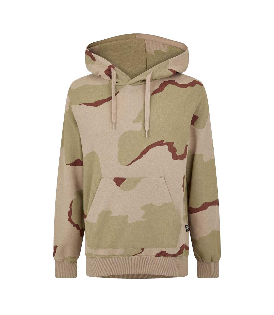 Unisex Adult Hooded Regular Pullover Hoodie Dark Brick G-Star-2