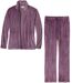 Women's Purple Velour Loungewear Set-3