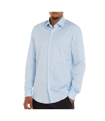 Chemise bleu homme calvin klein jeans poplin stretch regul - 38