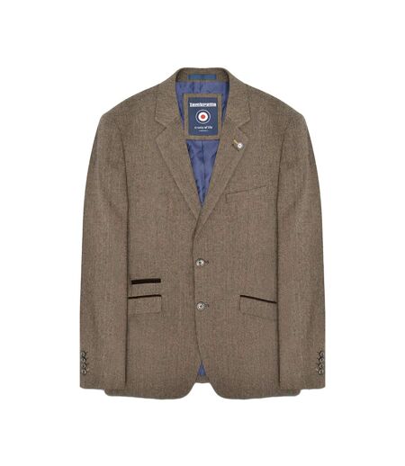 Blazer Motif/style Chevron Morgan Homme Marron Lambretta