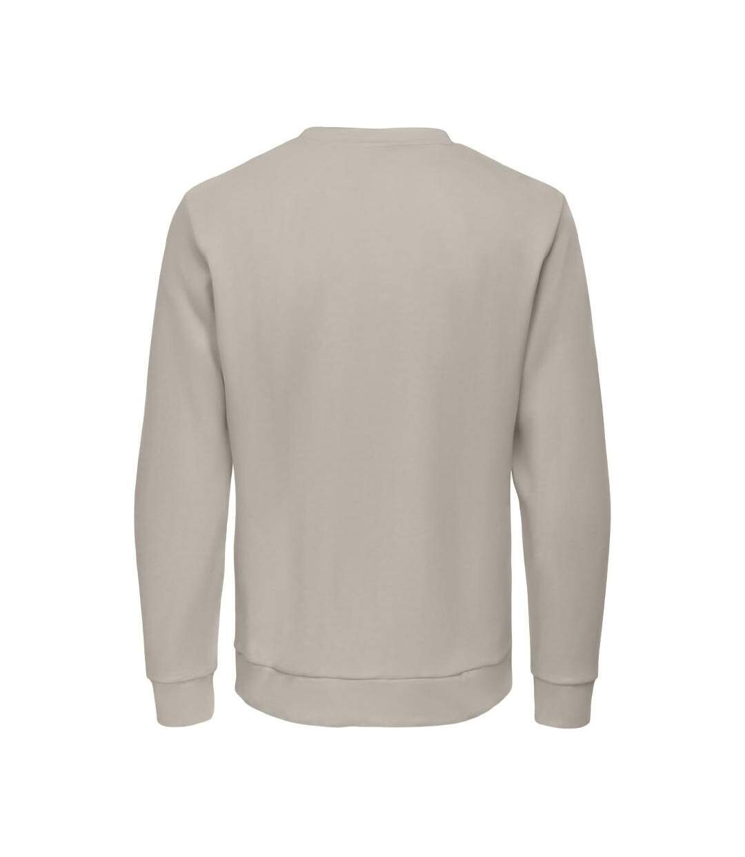 Sweat beige homme only & sons chase - l-2