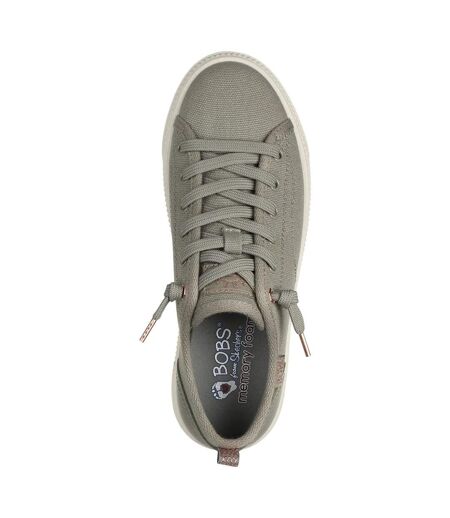Skechers Womens/Ladies Bobs Copa Sneakers (Olive) - UTFS10544