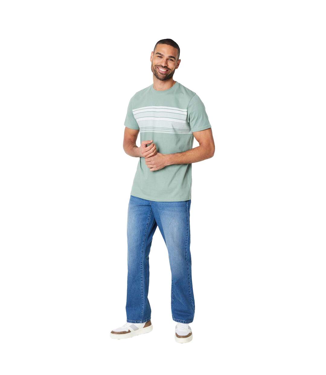 T-shirt Homme Vert Kaki Maine-3
