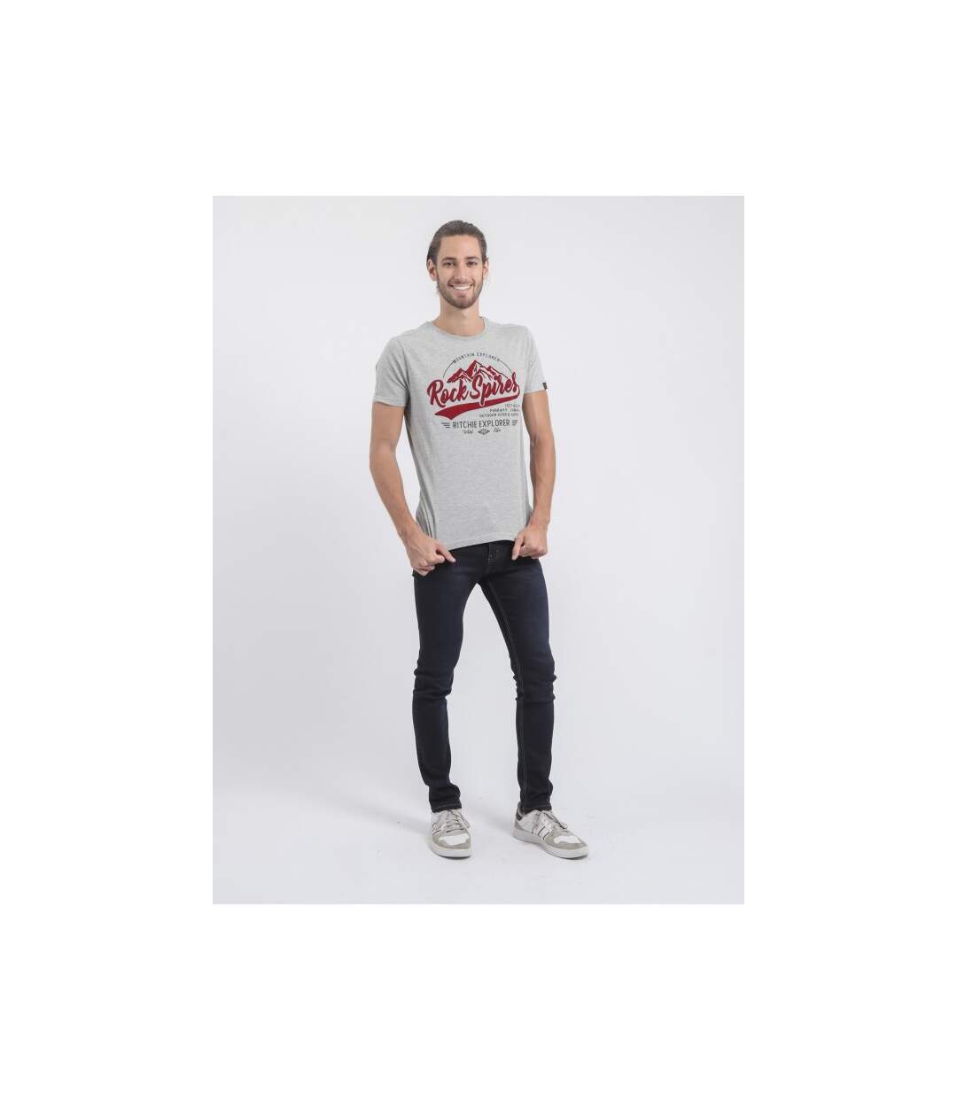 T-shirt col rond pur coton JUPITOLI-4