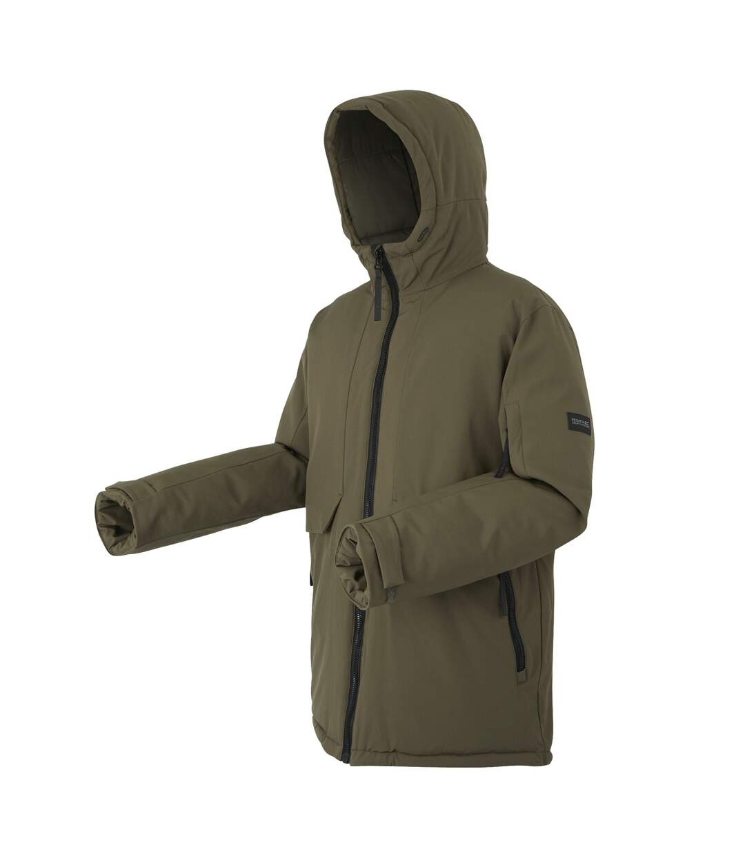 Mens Dallymoore Padded Jacket Crocodile Black Regatta-4