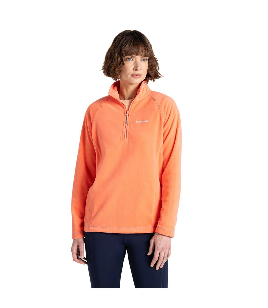 Womens/ladies Miska Vi Half Zip Fleece Fusion Coral Craghoppers-4