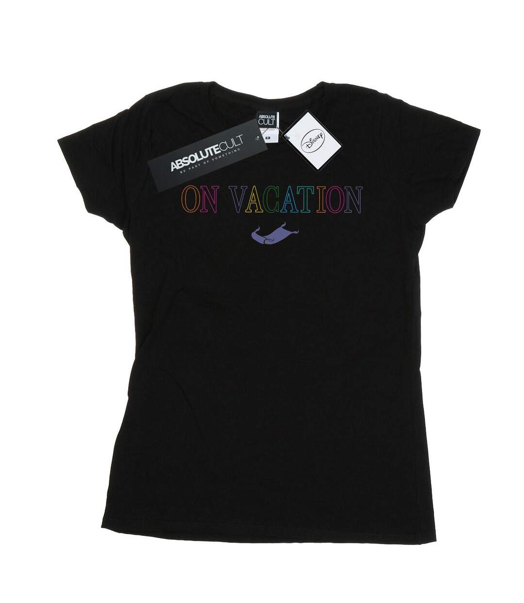 Disney T-shirt en coton Femmes/Ladies Aladdin On Vacation (Noir) - UTBI15766-1