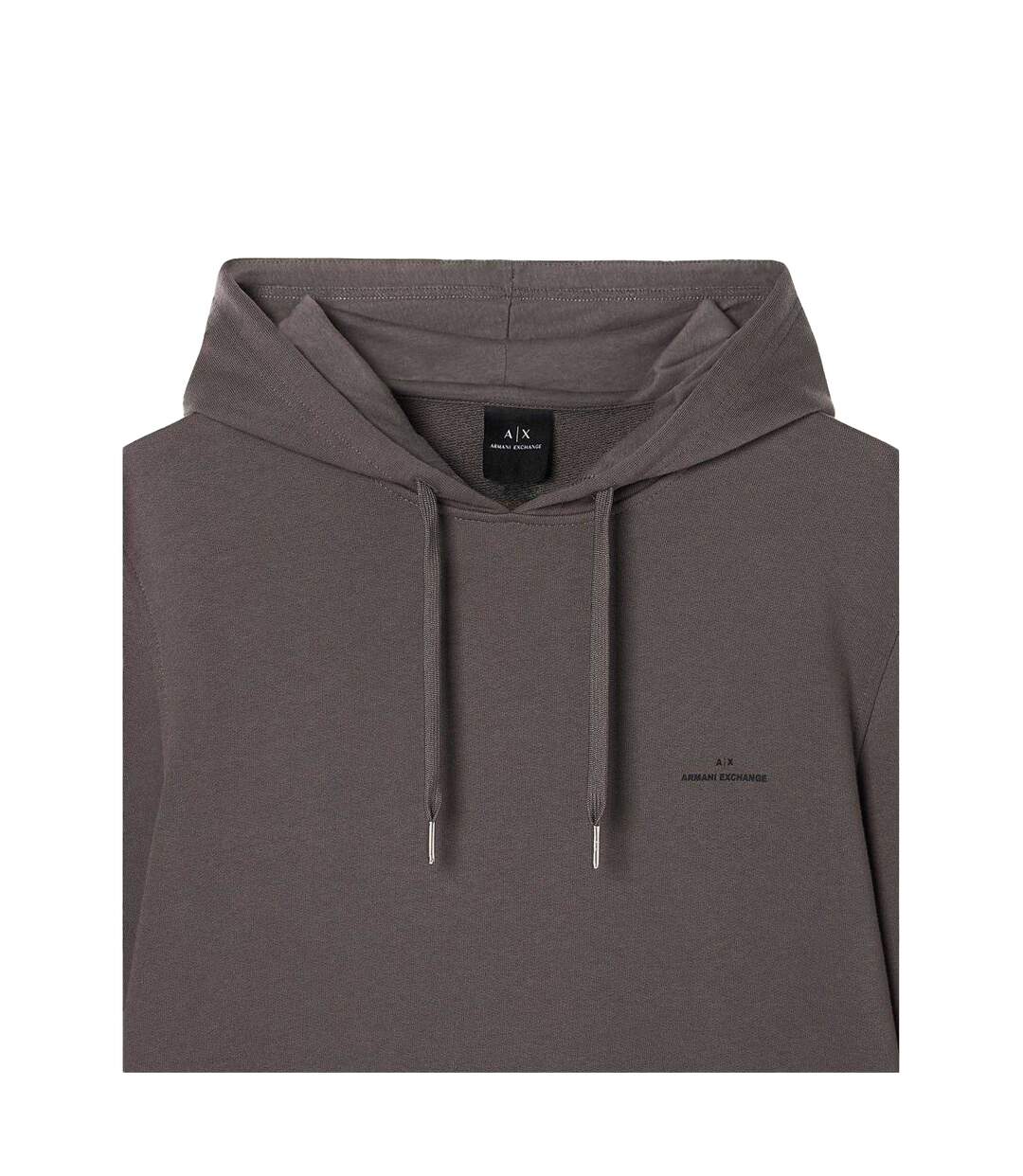 Mens Tailored Pullover Hoodie Gull Grey Armani Exchange-3
