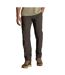 Pantalon Léger Et Uni À Taille Mi-haute Semi-élastiquée Kiwi Pro Homme Kaki Foncé Craghoppers-3