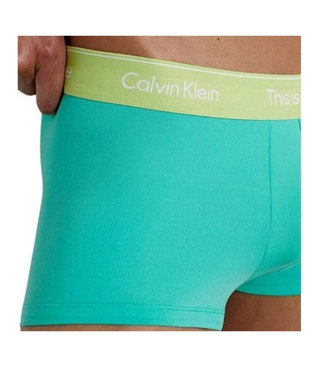 Boxer Motif/style Logo Homme Vert Calvin Klein-3