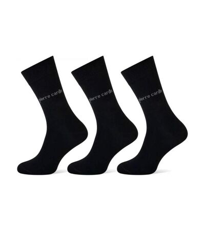 x3 chaussettes noires homme pierre cardin ctk - 39/42