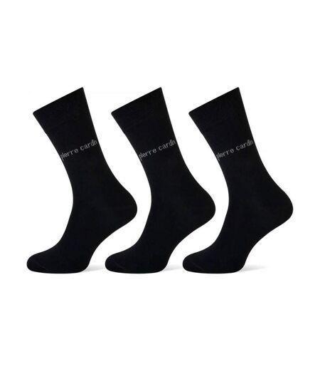 x3 chaussettes noires homme pierre cardin ctk - 39/42