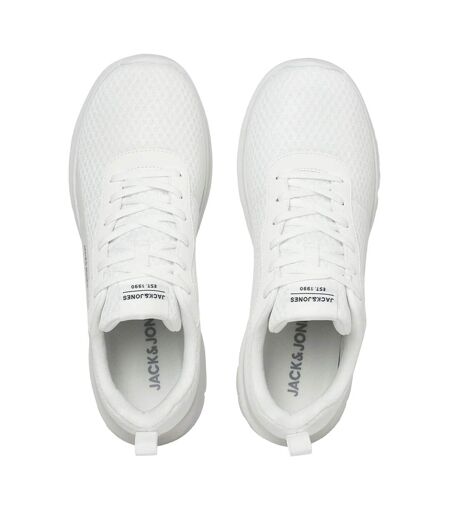 Mens taylor mesh trainers bright white Jack And Jones