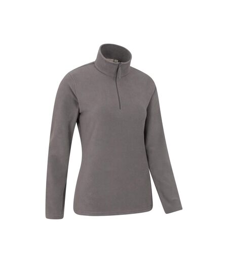 Womens/ladies Camber Ii Fleece Top Dark Grey Mountain Warehouse