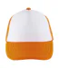 Casquette de baseball bubble enfant blanc / orange néon SOLS-1