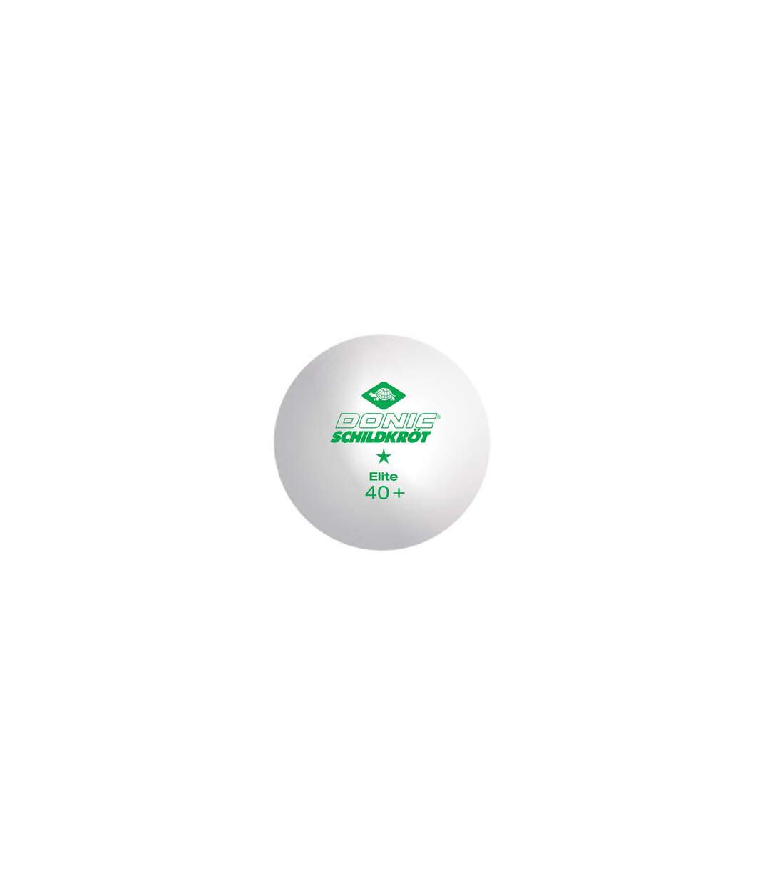 Pack of 3  1-star table tennis balls  one size white/green Donic-Schildkroet-2