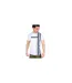 T-shirt Motif/style Rayure De Course Homme Blanc Bleu Marine Gris Lambretta-1